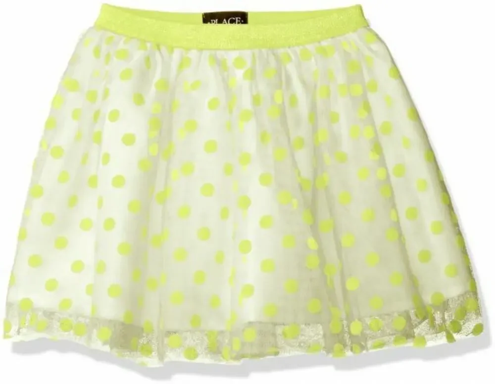 The Children’s Place Neon Polka Dot Skirt S 5/6